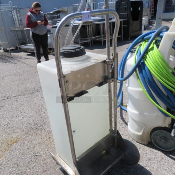One Lafferty  Portable 20 Gallon 4 Way SS Portable Fogger On Casters.  $2784.65 - Image 1 of 1
