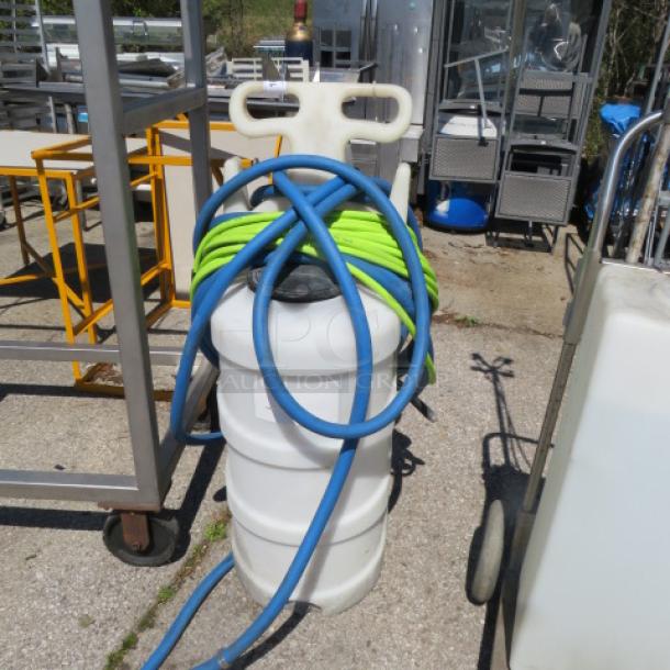 One Lafferty 20 Gallon Portable Dry/Wet Precision  Foamer. On Casters. 2166.44 - Image 1 of 2