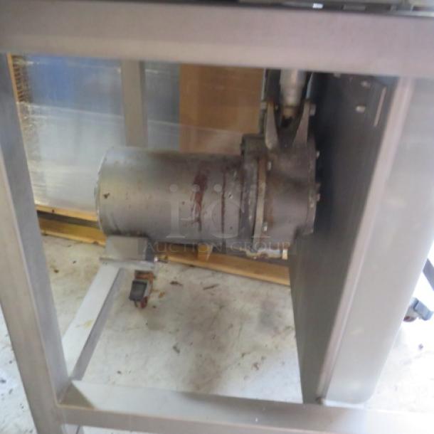 One AWESOME Hobart Meat/Bone Bandsaw On Casters. 200-230 Volt. 3 Phase. Model# 5801. 3 hp. - Image 4 of 5