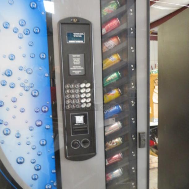 One FSI Refrigerated Soda  Vending Machine With 10 Selections. Model# 3151. 115 Volt. With Key. - Image 3 of 5