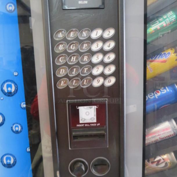One FSI Refrigerated Soda  Vending Machine With 10 Selections. Model# 3151. 115 Volt. With Key. - Image 5 of 5