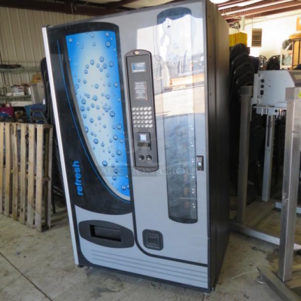 One FSI Refrigerated Soda  Vending Machine With 10 Selections. Model# 3151. 115 Volt. - Image 2 of 3