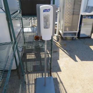 One Hand Sanitizing Station.