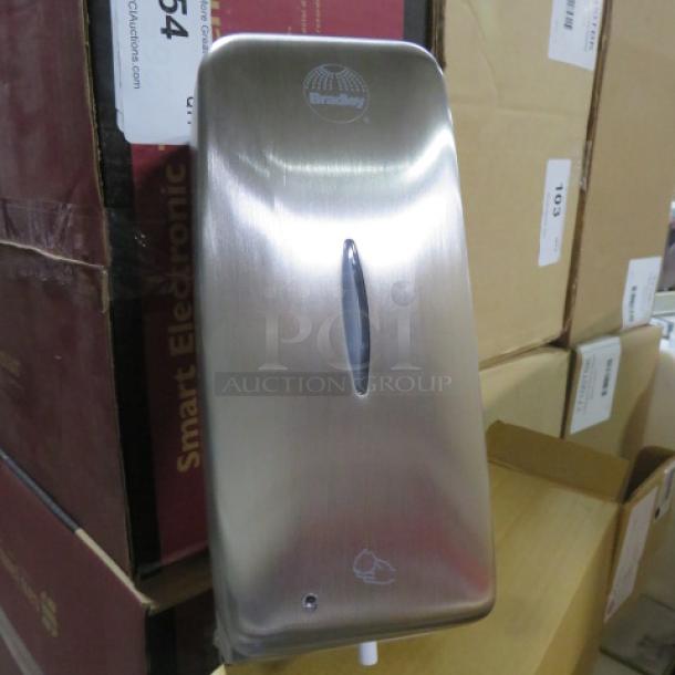 One NEW Bradley Stainless Steel Automatic Hands Free Soap Dispenser. #6A01-110000. - Image 1 of 1