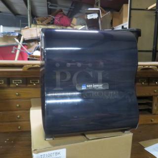 One NEW San Jamar  Black Pearl 10 Inch Hands Free Paper Towel Dispenser. #T7100TBK