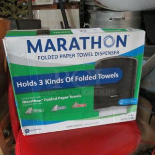 One NEW Marathon Folded Paper Towel Dispenser.