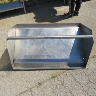 One Stainless Steel Shelf. 44X33X38