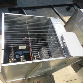 One Kolpak Walkin Refrigeration Unit. Model# PCLU8MZOP-3. 208-230 Volt. 3 Phase. 33X24X20