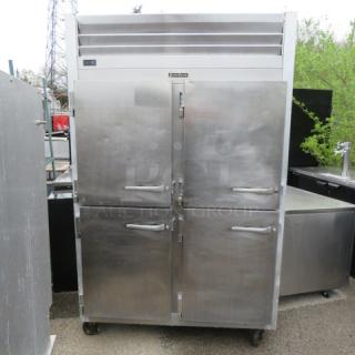 One Traulsen Dutch Door Cooler. Model# G20003. 115 Volt. 52X35X83. $6791.09.
