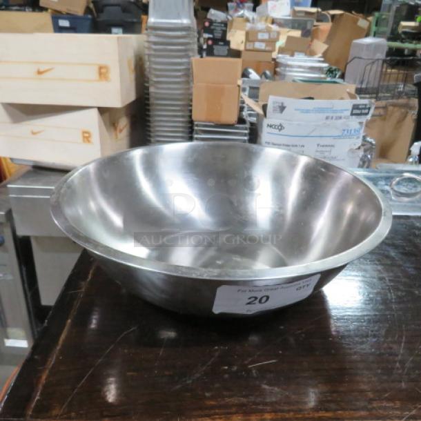 One 13 Quart Stainless Steel Mixing Bowl. - Image 1 of 1