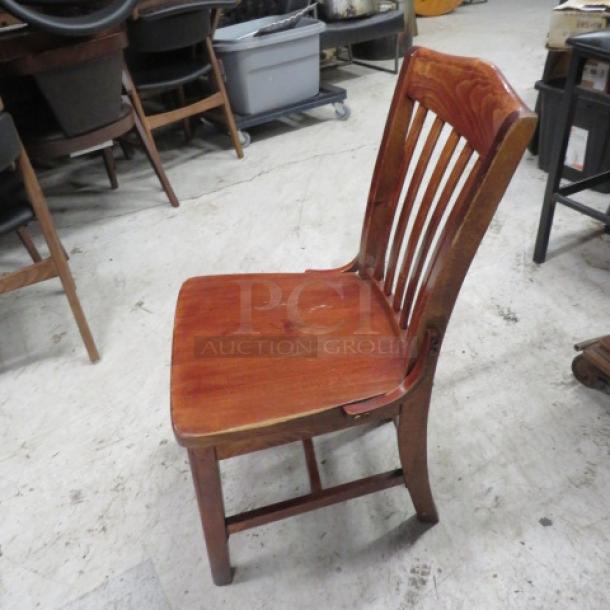 Solid Wood Chair. 2XBID - Image 2 of 3