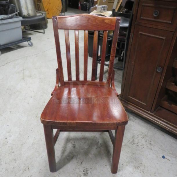 Solid Wood Chair. 2XBID - Image 1 of 1