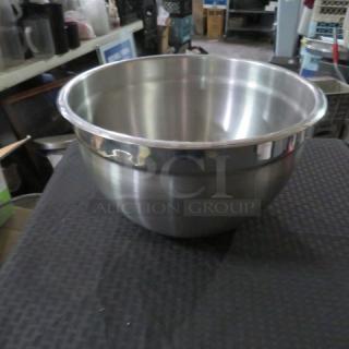 One 13 Quart Tramontina Stainless Steel Mixing Bowl.