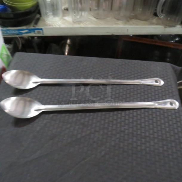 Commercial Stainless Steel Long Handle Spoon. 2XBID - Image 1 of 1
