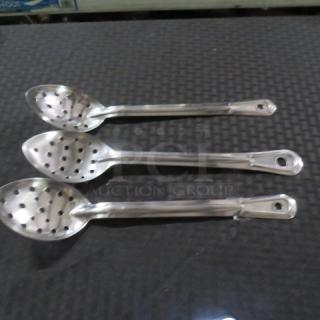 Commercial Stainless Steel  Perforated  Spoon. 3XBID