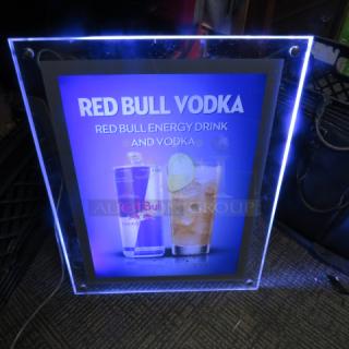 One WORKING 15.5X20 Red Bull LED Light
