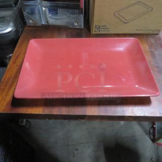 Red Melamine Platter. 5XBID