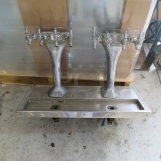 One Dual Keg Towers With 8 Taps.