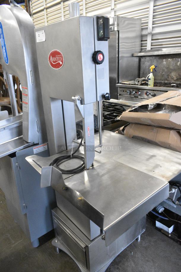 BRAND NEW SCRATCH AND DENT! Avantco HLS-2400 Stainless Steel Commercial Floor Style Meat Saw. 220 Volts, 3 Phase. - Image 1 of 6