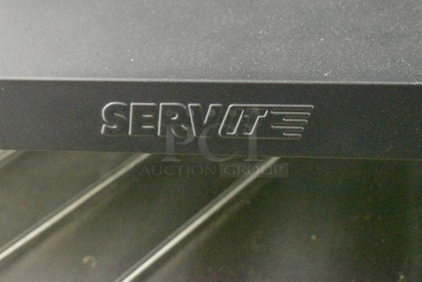 BRAND NEW SCRATCH AND DENT! ServIt OAM-138D 48" Full Service Slanted 2-Shelf Countertop Heated Display Merchandiser. 120 Volts, 1 Phase. Tested and Working! - Image 3 of 6