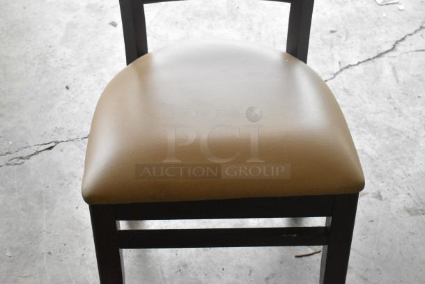 16 BRAND NEW SCRATCH AND DENT! Lancaster Table & Seating 164CLADMAHFR Wooden Dining Height Ladder Back Chair. 16 Times Your Bid! - Image 4 of 5