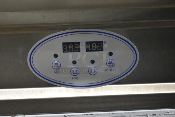 Vevor CBJY-1DA-500 Stainless Steel Commercial Floor Style Rolled Ice Cream Machine on Commercial Casters. 110 Volts, 1 Phase. Tested and Working! - Image 2 of 7