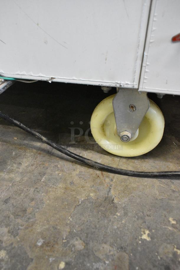 Vevor CBJY-1DA-500 Stainless Steel Commercial Floor Style Rolled Ice Cream Machine on Commercial Casters. 110 Volts, 1 Phase. Tested and Working! - Image 3 of 7