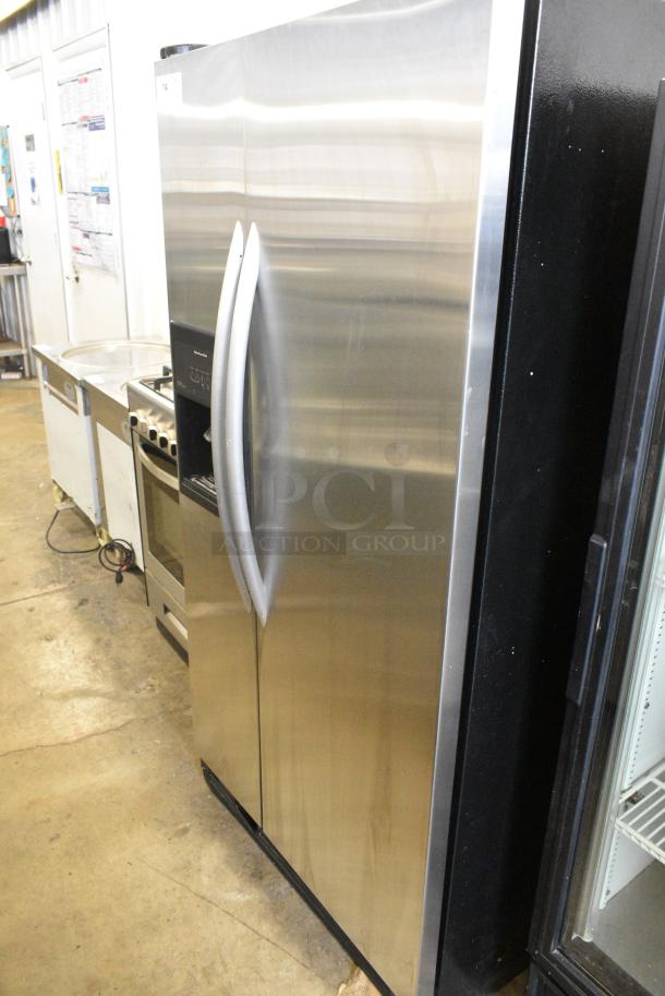 KitchenAid KSRP22FSSS00 Stainless Steel Cooler w/ Freezer, Water and Ice Dispenser. 115 Volts, 1 Phase. Tested and Working! - Image 1 of 10