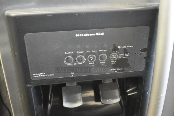 KitchenAid KSRP22FSSS00 Stainless Steel Cooler w/ Freezer, Water and Ice Dispenser. 115 Volts, 1 Phase. Tested and Working! - Image 4 of 10