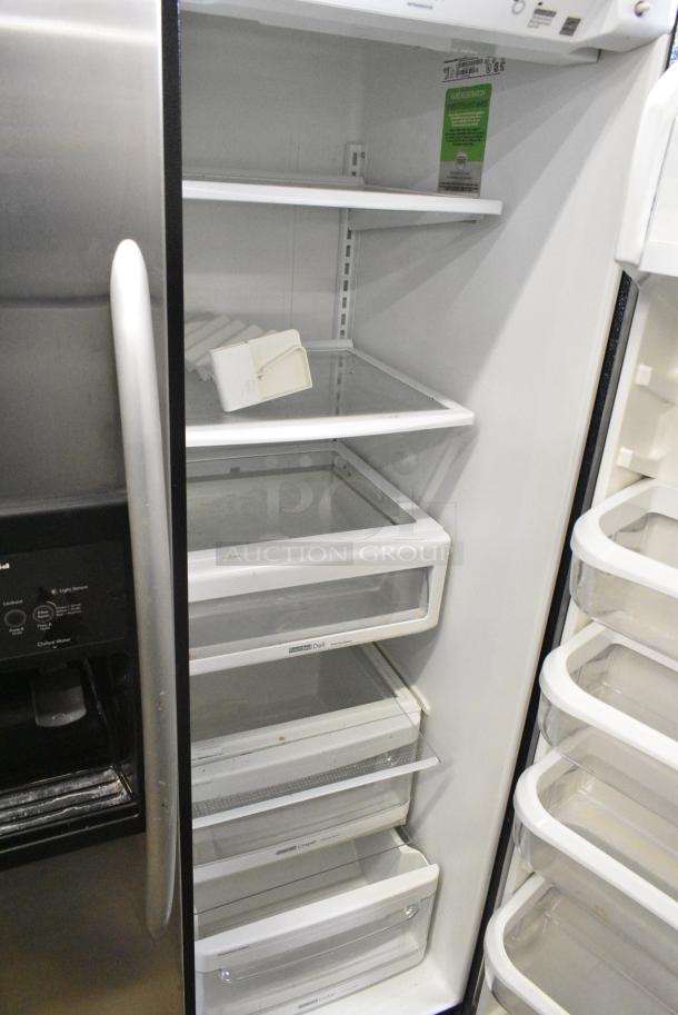 KitchenAid KSRP22FSSS00 Stainless Steel Cooler w/ Freezer, Water and Ice Dispenser. 115 Volts, 1 Phase. Tested and Working! - Image 6 of 10