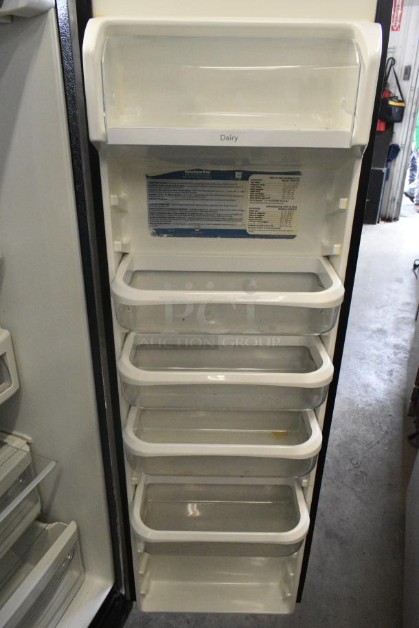 KitchenAid KSRP22FSSS00 Stainless Steel Cooler w/ Freezer, Water and Ice Dispenser. 115 Volts, 1 Phase. Tested and Working! - Image 7 of 10