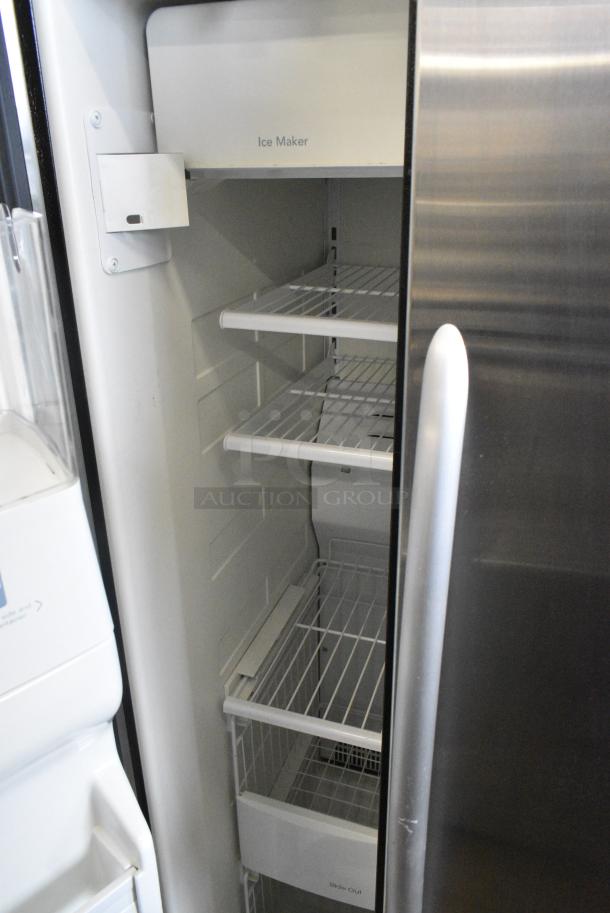 KitchenAid KSRP22FSSS00 Stainless Steel Cooler w/ Freezer, Water and Ice Dispenser. 115 Volts, 1 Phase. Tested and Working! - Image 8 of 10