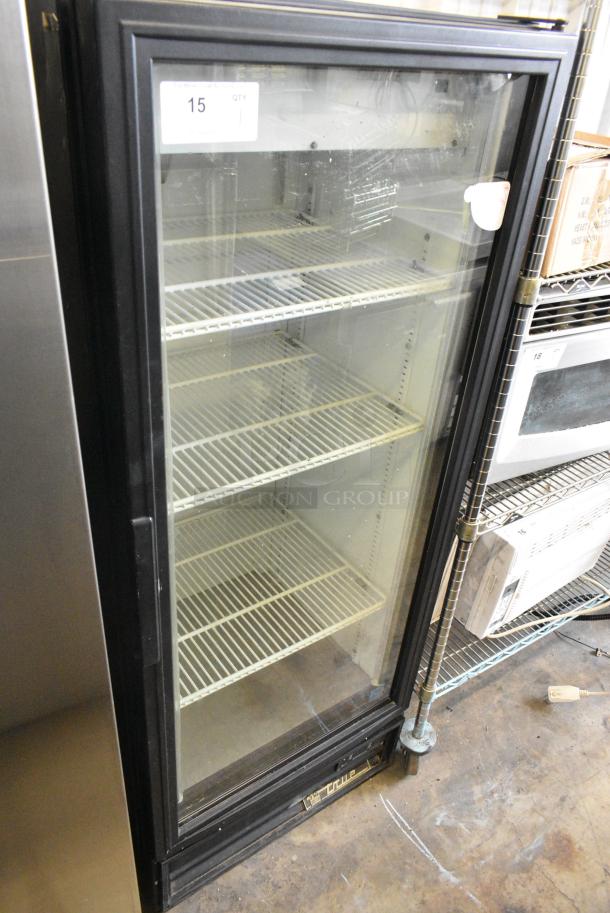 True GDM-12EM-LD Metal Commercial Single Door Reach In Cooler Merchandiser w/ Poly Coated Racks. 115 Volts, 1 Phase. Tested and Does Not Power On - Image 2 of 5