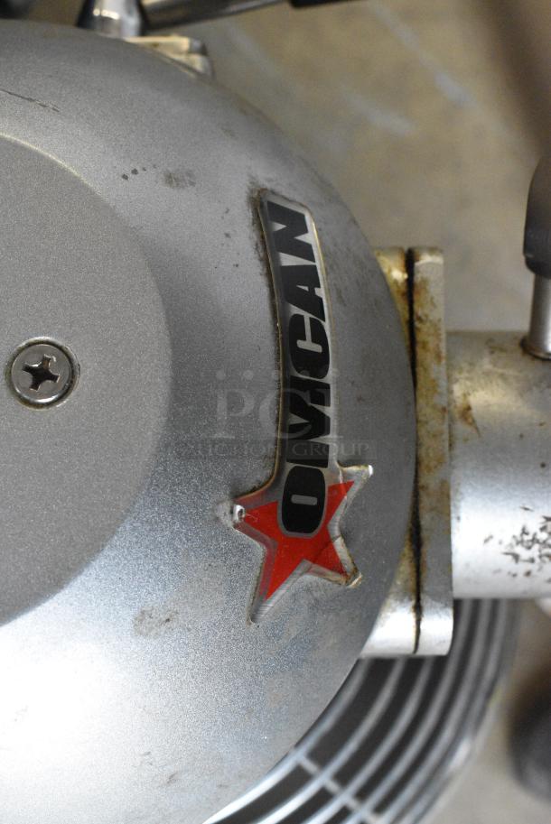 2021 Omcan SP200A Metal Commercial Countertop 20 Quart Planetary Dough Mixer w/ Mixing Bowl, Bowl Guard, Dough Hook and Meat Grinder Attachment. 110 Volts, 1 Phase. Tested and Working! - Image 5 of 9