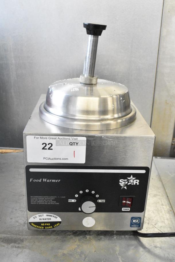 Star 3WSA-HS Stainless Steel Commercial Countertop Topping Warming Dispenser. 120 Volts, 1 Phase. Tested and Working! - Image 1 of 7