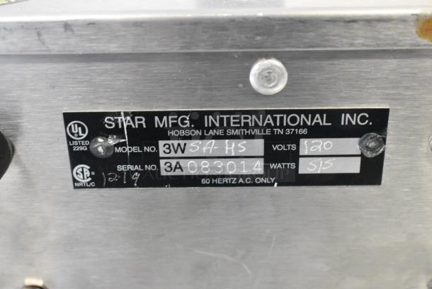 Star 3WSA-HS Stainless Steel Commercial Countertop Topping Warming Dispenser. 120 Volts, 1 Phase. Tested and Working! - Image 7 of 7