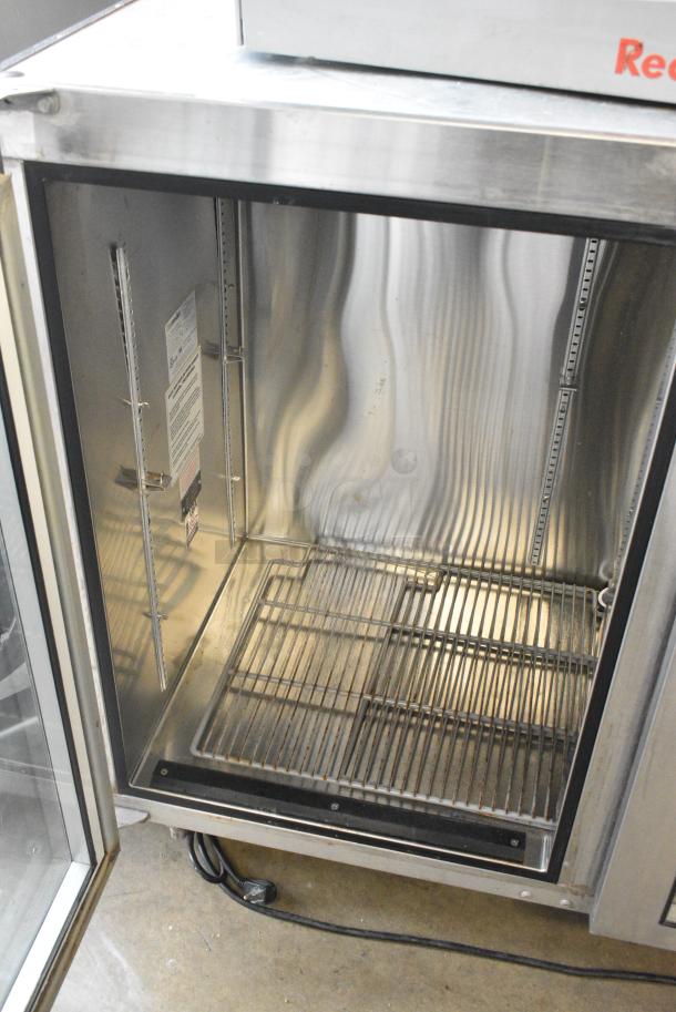 Glastender BB60-R1-XNH(LR) Stainless Steel Commercial 2 Door Back Bar Cooler Merchandiser. 115 Volts, 1 Phase. Tested and Working! - Image 3 of 7