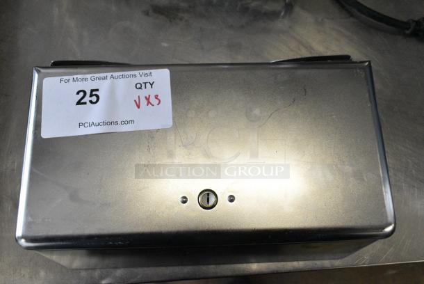 3 Various Metal Items Including Paper Towel Dispenser and 2 Fry Baskets. 3 Times Your Bid! - Image 2 of 7