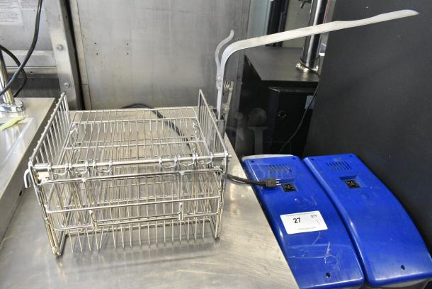 3 Various Metal Items Including Paper Towel Dispenser and 2 Fry Baskets. 3 Times Your Bid! - Image 5 of 7
