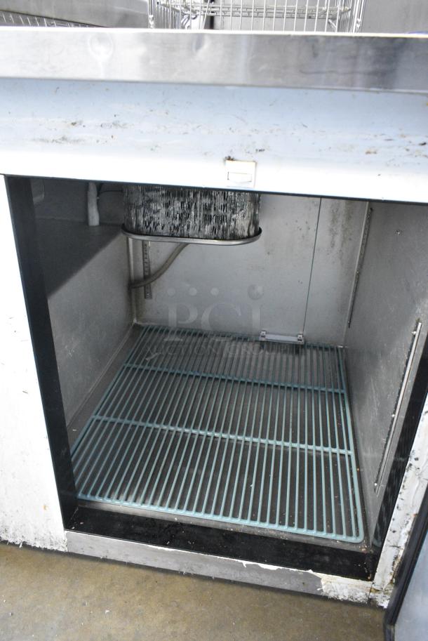 2019 Leader NLB48 Stainless Steel Commercial 2 Door Undercounter Cooler on Commercial Casters. 115 Volts, 1 Phase. Tested and Powers On But Does Not Get Cold - Image 7 of 8