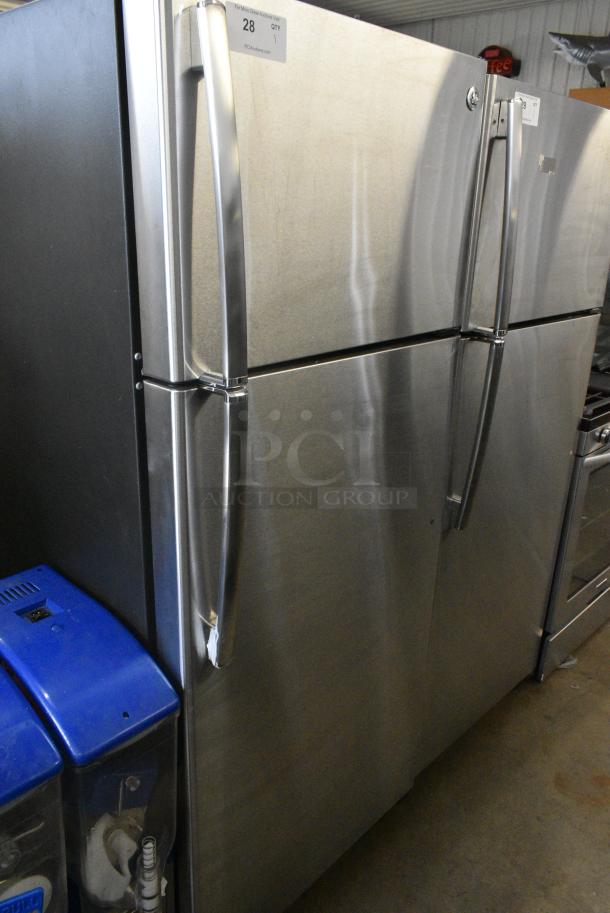 General Electric GE GTS18GSHMRSS Stainless Steel Cooler w/ Freezer. 110-127 Volts, 1 Phase. Tested and Working! - Image 1 of 8