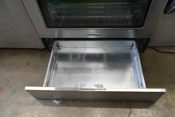 KitchenAid Stainless Steel Natural Gas Powered 4 Burner Range w/ Convection Oven. - Image 7 of 8