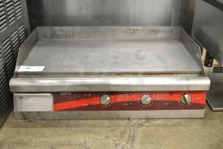 Avantco Stainless Steel Countertop Electric Powered Flat Top Griddle.