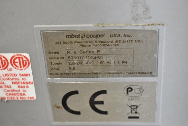 Robot Coupe Metal Commercial Countertop Food Processor w/ S Blade. 208-240 Volts, 3 Phase. - Image 7 of 7