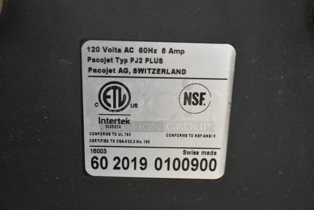 Paco Jet PJ2 Plus Metal Commercial Countertop Food Processing System. 120 Volts, 1 Phase. Tested and Working When Interlocks are Disabled - Image 7 of 7