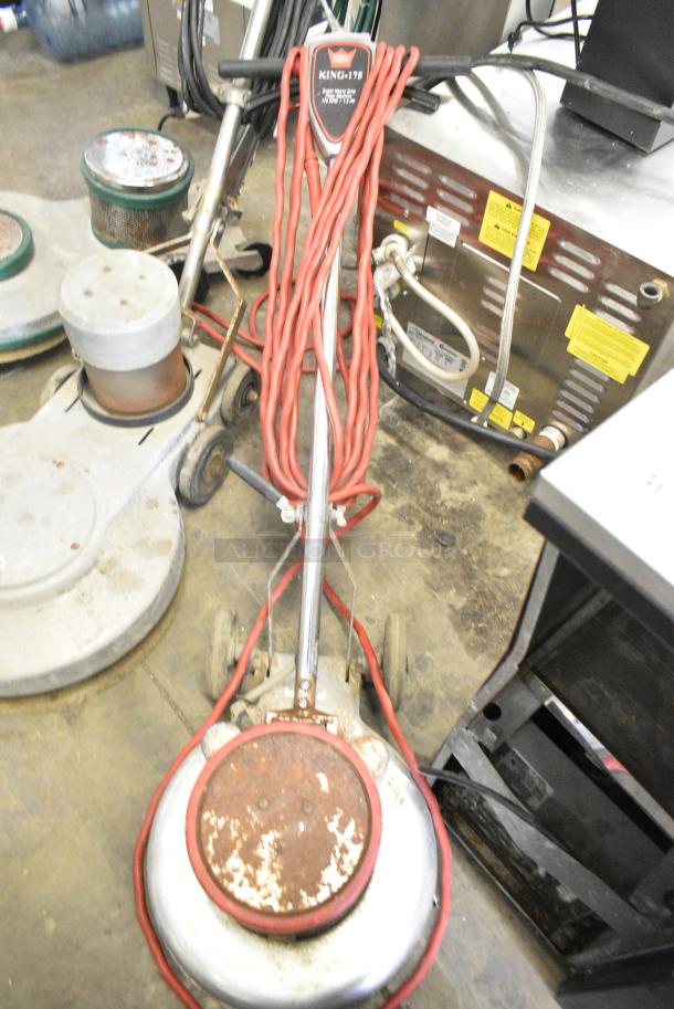 King 175 Metal Commercial Floor Cleaning Machine. 120 Volts, 1 Phase. Tested and Does Not Power On - Image 1 of 6