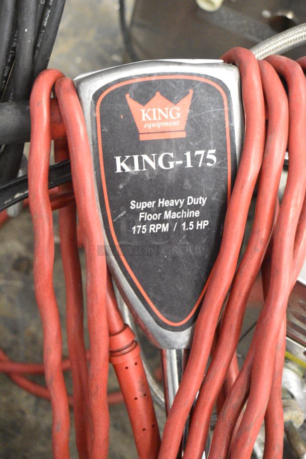 King 175 Metal Commercial Floor Cleaning Machine. 120 Volts, 1 Phase. Tested and Does Not Power On - Image 4 of 6