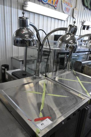 2022 Alto Shaam CS-200 Metal Heated Dual Lamp Carving Station. 120 Volts, 1 Phase. Tested and Working!