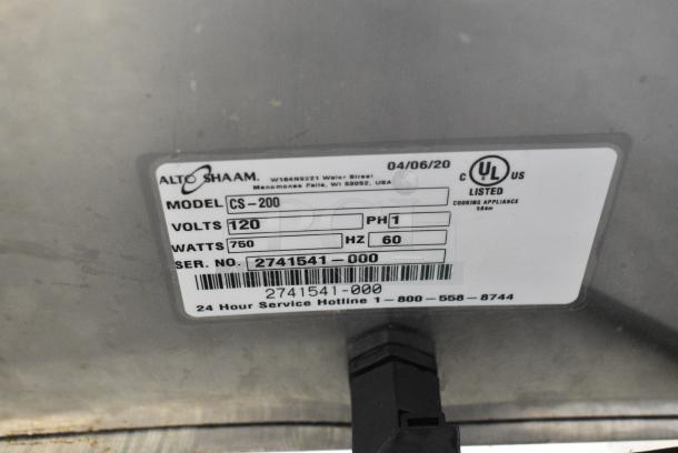 2020 Alto Shaam CS-200 Metal Heated Dual Lamp Carving Station. 120 Volts, 1 Phase. Tested and Working! - Image 7 of 7