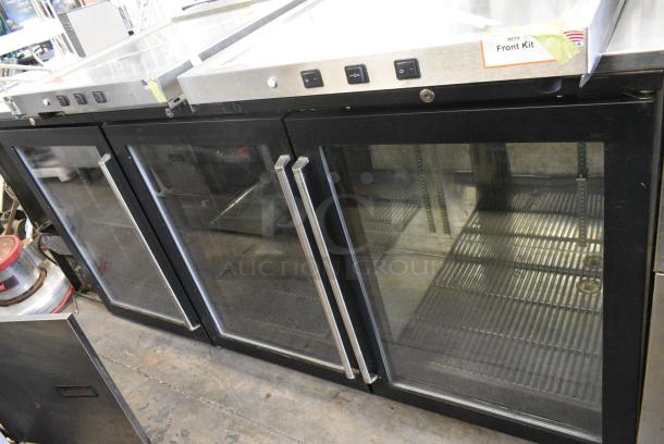 Perlick BS84 Metal Commercial  2 Door Back Bar Cooler Merchandiser. 115 Volts, 1 Phase. Tested and Powers On But Does Not Get Cold - Image 2 of 8